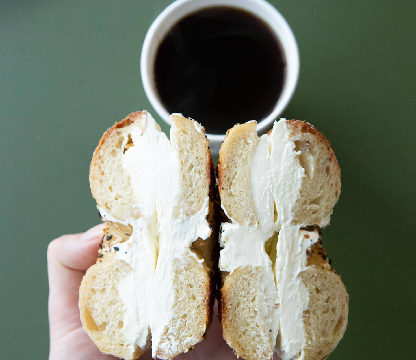 Dopest Dough Bagels honey chipotle Tipico Coffee Cafe